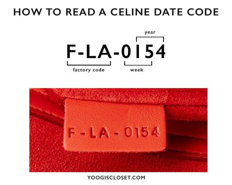 celine date code examples.